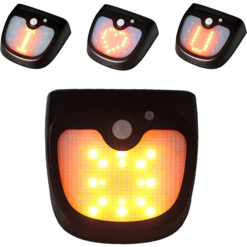 61LED I LOVE YOU Solar Light Outdoor Solar Lamp Powered Sunlight Waterproof PIR Motion Sensor Street Light for Garden Decoration