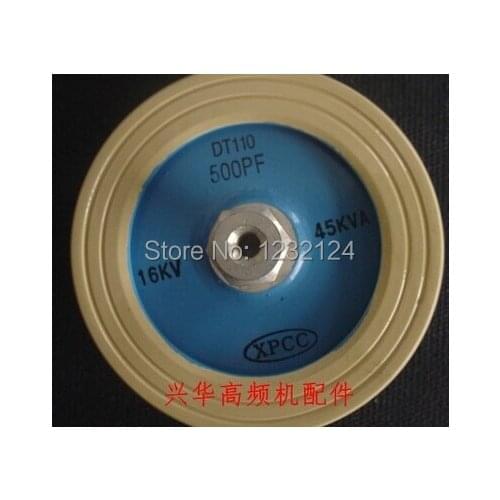 High Frequency voltage ceramic disc capacitor DT110 500P 500PF 16KV 45KVA 110mm