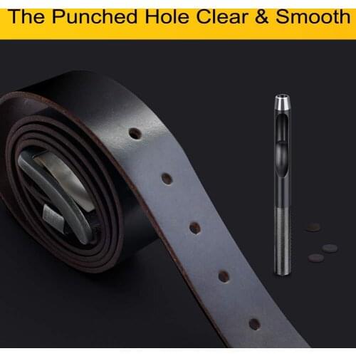 11Pcs 1-10Mm Round Hole Punch Set For Watch Band Leather Gasket Belt Canvas Clothes Round Hollow tool metal punch