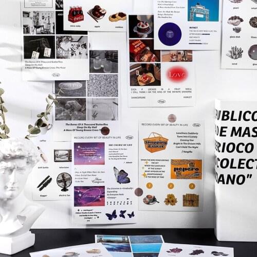 12packs/LOT afterglow of the day series stationery sticker creative decoration DIY adhesive self adhesive sticker