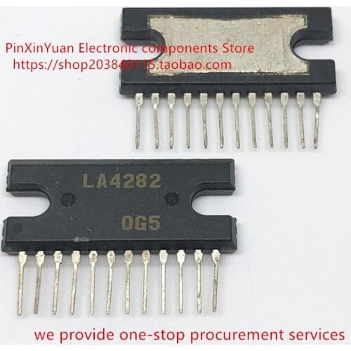 2PCS/LOT New original LA4282 4282 Audio power amplifier IC dual channel power amplifier SIP-12 In stock