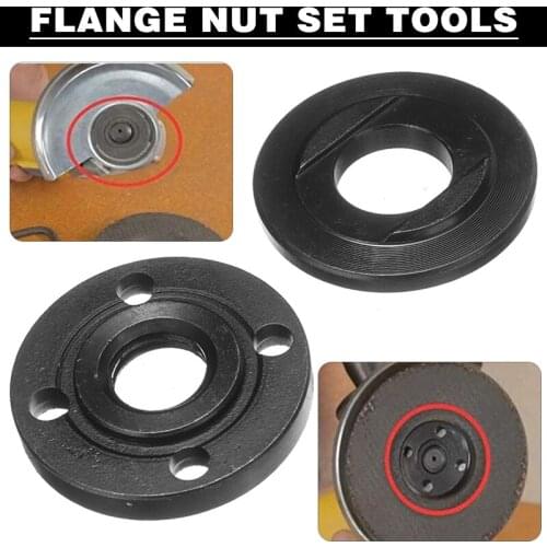 2pcs Angle Grinder Flange Lock Nuts Repair Tool M14 Thread Replacement Angle Grinder Inner & Outer Flange Nuts