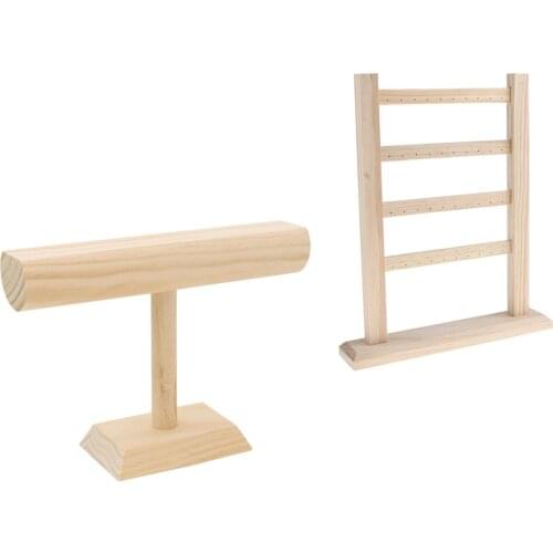 2 Pieces Jewelry Display Showing Shelf For Storage Bracelet Organizers