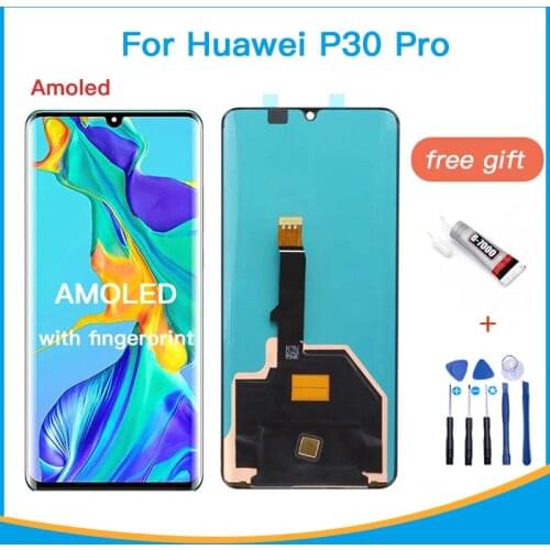 6.47" AMOLED Original Display For Huawei P30 Pro LCD Display Touch Screen Digitizer Assembly VOG-L29 VOG-L09 VOG-L04 LCD