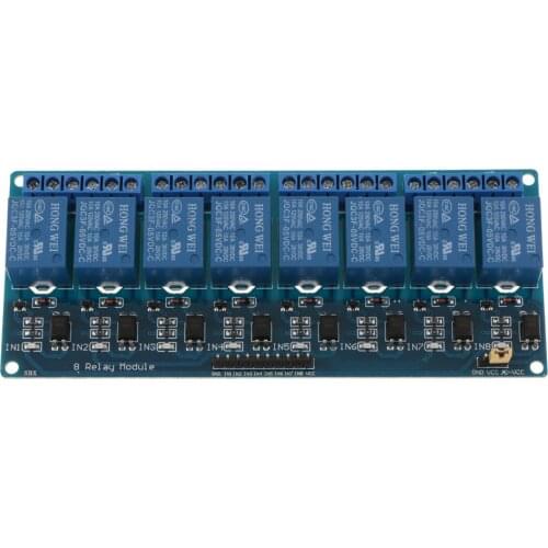 8 Channel DC 5V Relay Module for Raspberry Pi DSP AVR PIC ARM
