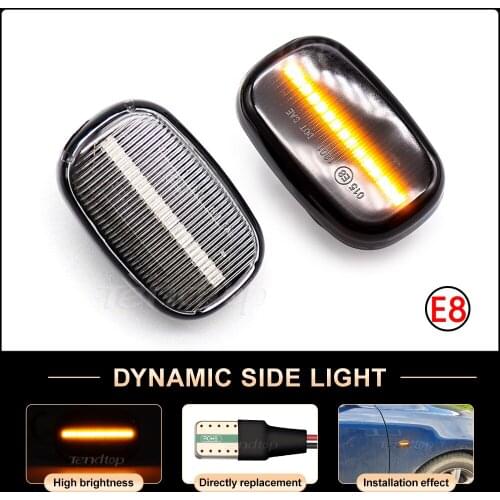 Car Dynamic LED Side Marker Ligth Turn Lamp For Toyota Avensis Verso Carina Celina Corolla Camry Caldina Harrier Hilux IPSUM