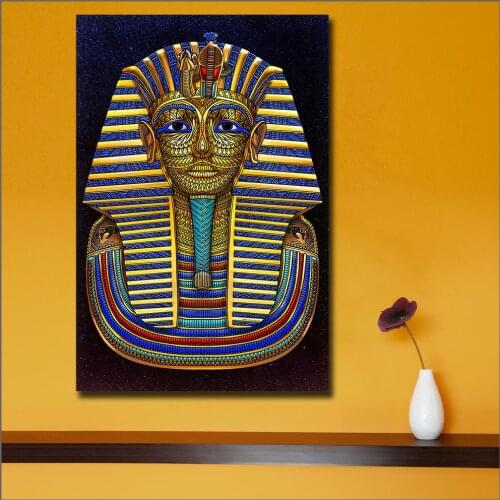 Large size Printing Egyptian King Tut Death Mask Wall Art Picture Home Decor Living Room Modern Canvas Print Paintings Unframed