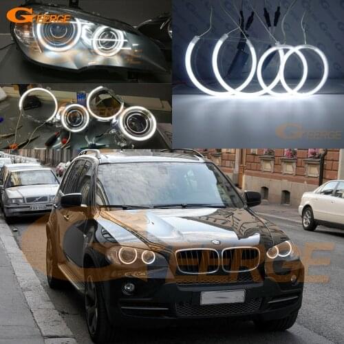 For BMW X5 e70 2007 2008 2009 2010 2011 2012 2013 Excellent Ultra bright CCFL Angel Eyes Halo Rings kit Day Light Car styling