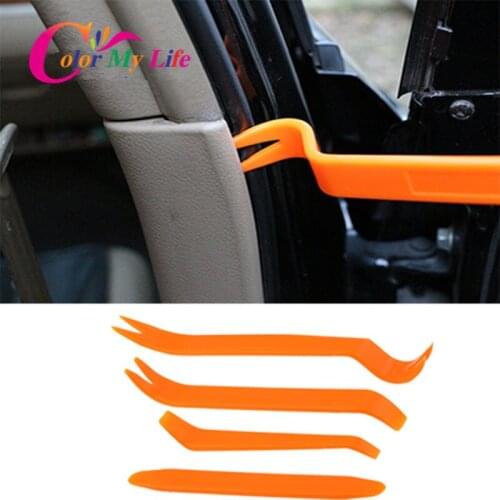 Car Styling Car Radio Disassembly Tool 4PCS/Set for VW Golf 4 Audi A6 C6 Mercedes Opel Vectra C Insignia Mazda 6 Opel Astra H