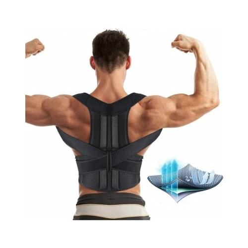 Adjustable Adult Corset Back Posture Corrector Therapy Shoulder Lumbar Brace Spine Support Belt Posture Correction For Men Women