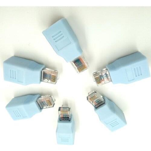 Cross RJ45 CAT5 CAT5E Network Ethernet Connector male to female Cable cross Adapter New hight quanlity adaptor