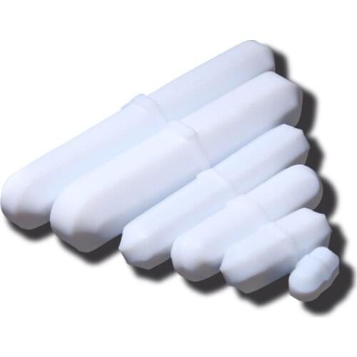 B5x10mm PTFE Magnetic Stirrer Bar, Octagonal Shape Stirring Bar with Pivot Ring, Pack of 10pcs