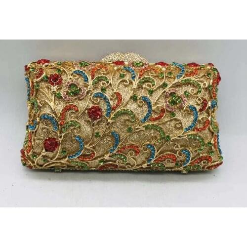 Fashion Clutch Party Purse Ladies Wedding Bridal Diamond Beading Handbag 2021 New Women Clutches Crystal Evening Wedding Bag