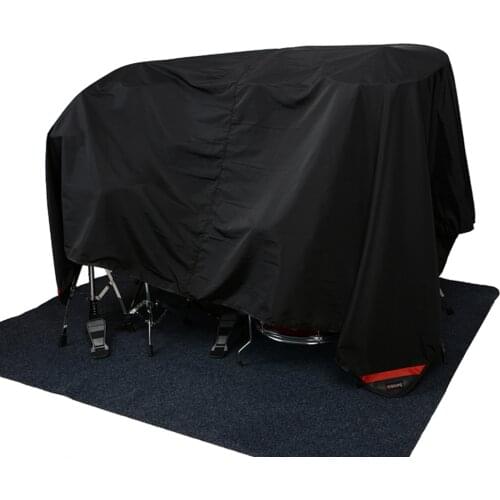 Drum Set Dust Cover Water-Resistant Nylon Cover With Sewn-in Weighted Corner Drum Percussion Accessories