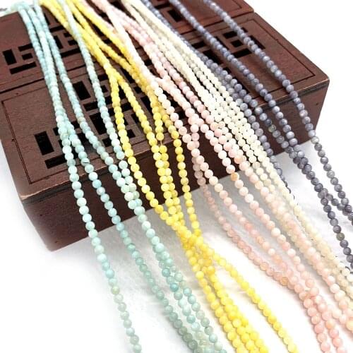 Natural Freshwater Shell Beads Colorful Round Beads DIY Necklace Bracelet Making Wholesale Crafts Decoration Bohemian Style