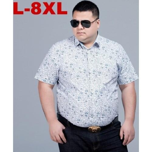 8xl plus size Brand New Camisas Beach Shirt Men Hawaii Shirt Beach Leisure Fashion Floral Shirt Tropical Seaside Hawaiian Shirt
