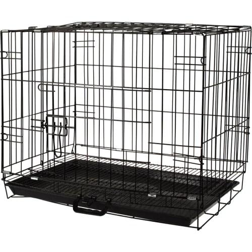 Manufacturer wholesale stainless steel metal large small foldable carriers cheap pet dog cage
