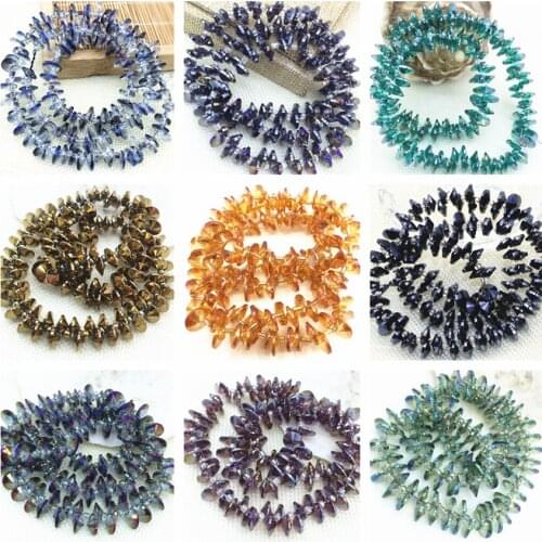 Charms Multicolor Bicone Crystal Glass 4*8mm Spacer Beads Accessories High Grade Jewelry Making Diy Findings 140pcs B2858