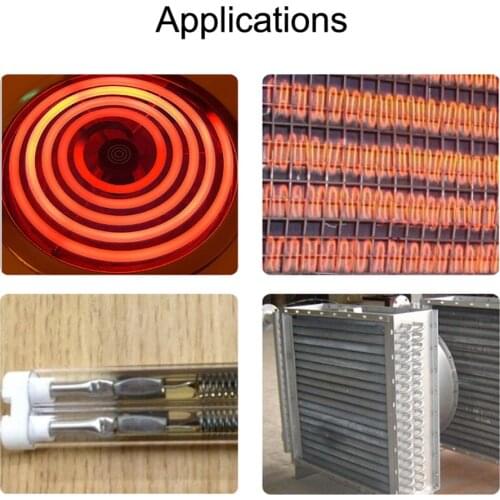 Uxcell Heating Element Coil Wire AC220V 1200W 800W 1000W 1500W Kiln Furnace Heater Wire 5.6x480mm 4.7x310mm 4.9x410mm 5.8x560mm