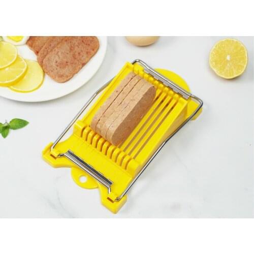 Slicer 10 Stainless Steel Wires Slicer Food Cutter Kitchen Gadget for Cheese Egg Vegetable Fruits Soft Food