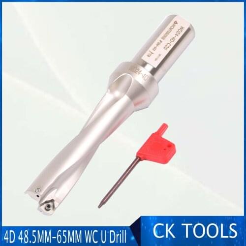 Power coolant water drill ZD04 48.5mm-65mm WC Drill Type For 4D U Drilling Shallow Hole metal working indexable insert drills