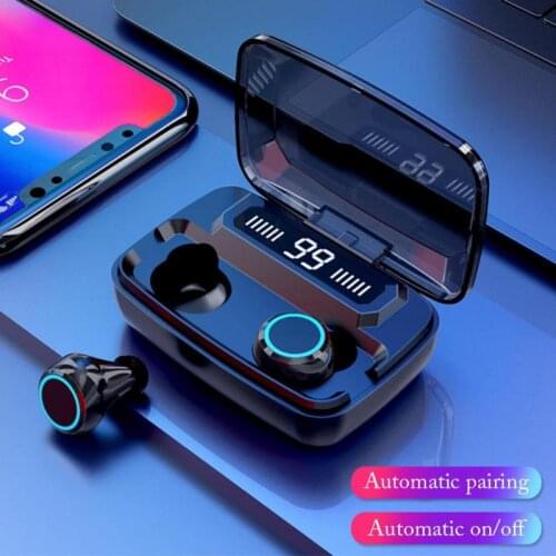 3500mAh LED Bluetooth Wireless Earphones Headphones Earbuds TWS Touch Control Sport Headset Noise Cancel Earphone Headphone