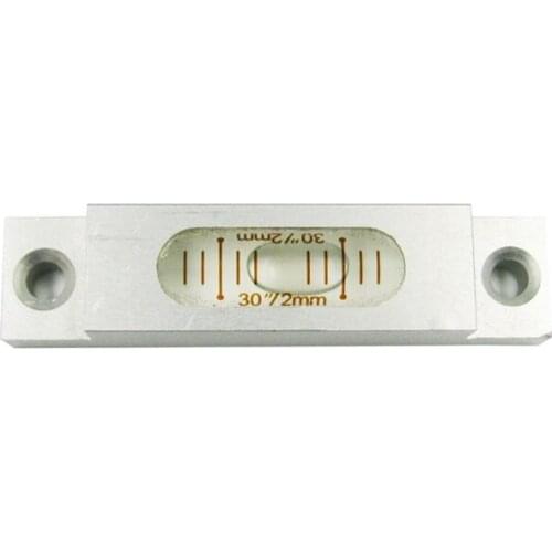 High Accuracy 30"/2mm Level Bubble Alloy Metal Spirit Levelb Bubble 66*15*14mm