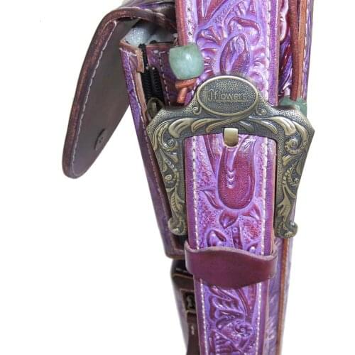 JF6-AB007 Billiard Case 6 Holes 2B4S Genuine Handmade Leather Case Top 90*13*10cm Oval Embroidery Bag Billiard Accessories