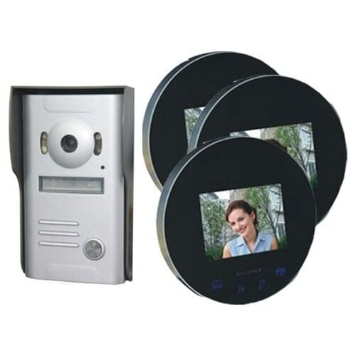 ZHUDELE NEW STYLE 4"luxury color video door phone , CCD camera,nightvision&water proof (1 in 3)