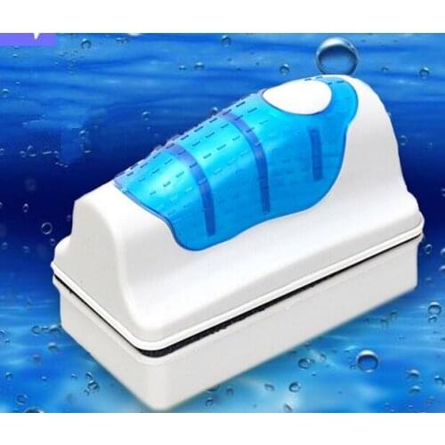 1 X Aquarium Magnetic Brush Fish Tank Algae Glass Scraper Cleaner Floating Curve