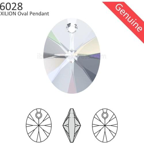 1 piece) 100% Original Crystal from Swarovski 6028 Disco drop pendant made in Austria loose rhinestone for DIY jewelry making