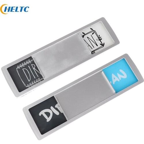 1PCS Room Cleaning Tips Cleanliness Signs Hotel Magnetic Signs Acrylic Dishwasher Magnet Clean Dirty Sign Home Room Decoration