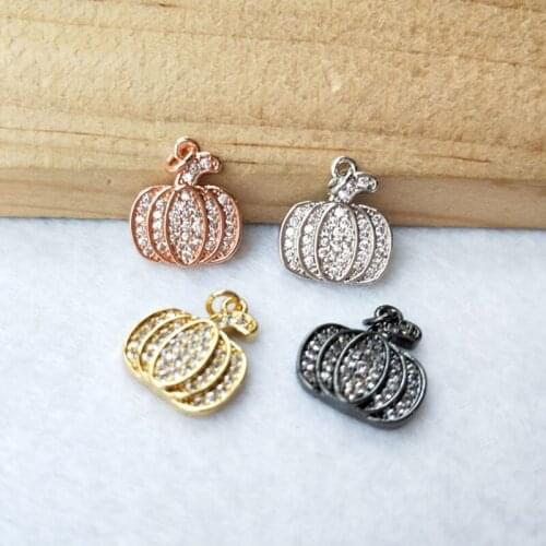 10 Pieces Tiny CZ crystal Charm Jewelry CZ zircon Stone Micro pave Pendant Finding DIY necklace for women PD957