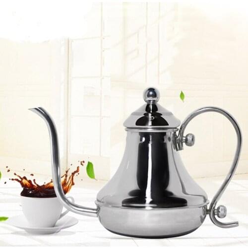 420ML Colour Vintage Coffee Pot Tea Pot Turkey Royal 304 Stainless Steel Coffee Drip Pot Fine Mouth Coffee Pot