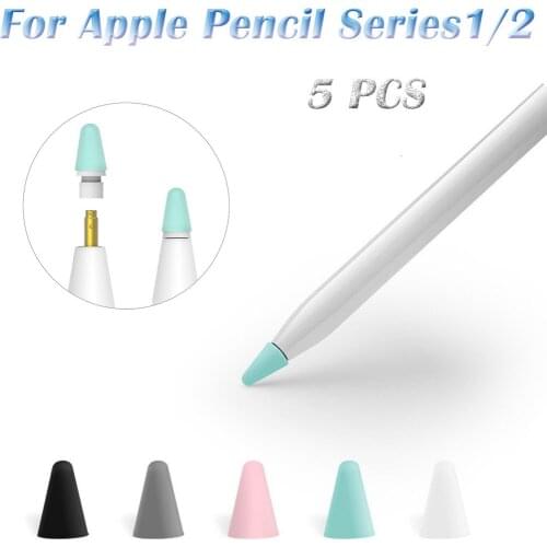 5pcs Replacement Tip Nib Replacement for funda apple pencil 1/2 Protective Silicon Pencil For iPad 2018 Pro 12.9 11 inch Pen new