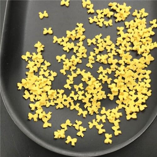 60g Bowknot Polymerclay,Soft Clay Sprinkles For Kids Diy/Craft Diy Making/Nail Art/Scrapbook Decoration/Craft Filler