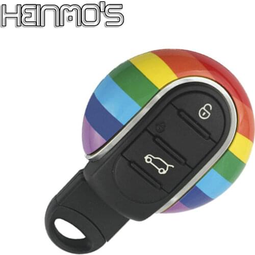 For MINI JCW ONE S F54 F55 F56 F57 F60 Clubman Countryman Auto Key Case Cover Shell Rope Car Styling Decoration Keychain Set