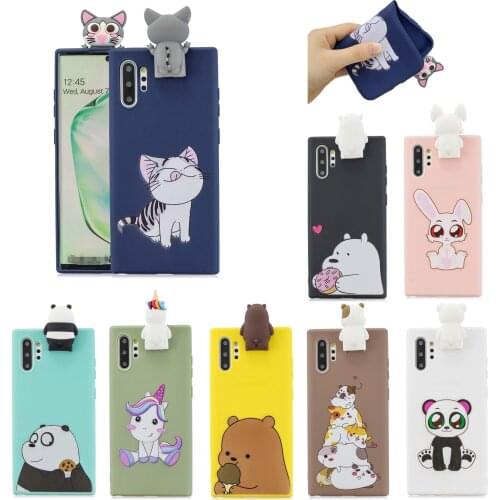 Case For xiaomi 10 cc9 9T 9se A3 3D Cartoon cat bear unicorn soft Silicon cover for redmi note 8T 8 pro 8A 7 7A 6A 5 K20 S2 capa
