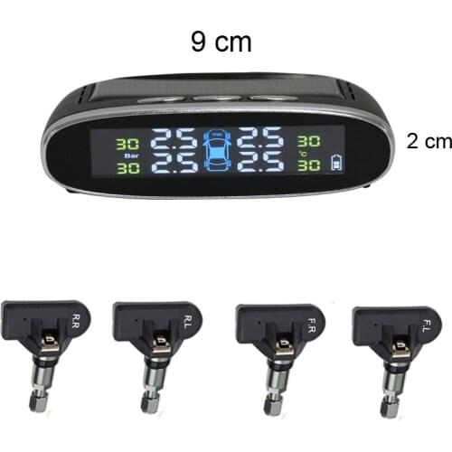 Tire Pressure Abnormal Auto Alarm Reduce Tire Wearout solar power Pressure Accurately Measures