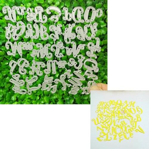 Deguang letter series metal cutting die technology DIY scrapbook 3D creative embossing decoration mixed shape letter 2020 NEW