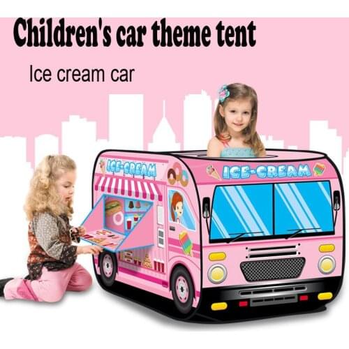 Baby Game House Play Tent Fire Truck Police Bus Car Outdoor Foldable Kids Tent Playhouse Cloth Children Toy Model House Bus Gift