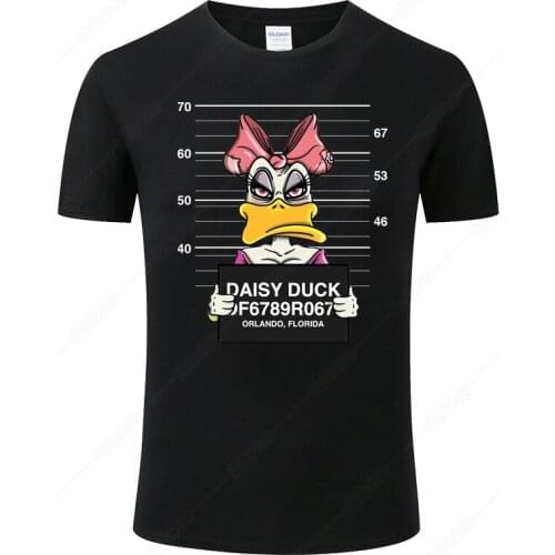 Funny Donald Duck Girlfriend Daisy Duck T shirt Men Women T-shirt Print Tee Summer Fashion Cotton Cool Top Tee Clothing J122
