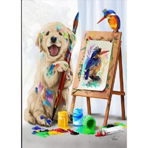 Canvas Painting Animal Dog Paint Wall Art Picture Decor Painting Picuture Prints Pattern Canvas Printings Spray Painting ll096