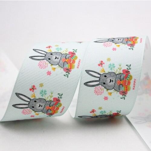 9/16/22/25/38/57/75mm rabbit cartoon watermelon grosgrain ribbon 10/25/50 yards DIY gift wrap sewing wedding decor ribbon