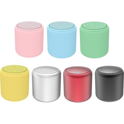 Macaron Mini Portable Bluetooth Speaker with Hanging Rope Wireless Small Speaker TWS Stereo 3H Playtime for Home Party Travel