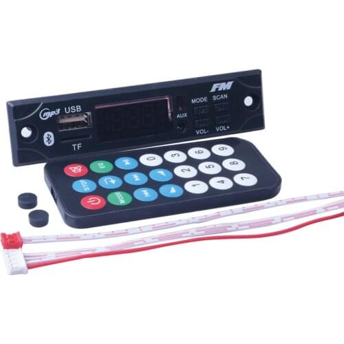 MP3 WMA Decoder Board MP3 Playe Car Audio USB TF FM Radio Module Wireless Bluetooth 5V 12V r with Remote Control For Car