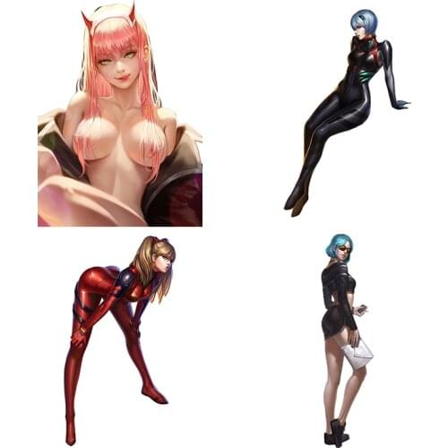 Three Ratels CDM192 HOT GIRL wall stickers for gabinete gamer Anime car stickers