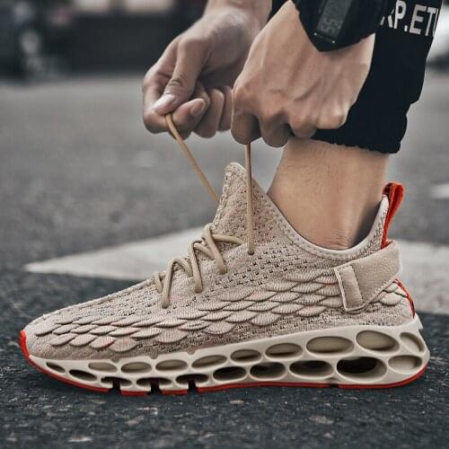 2021 New Fish scale color woven shoes hole state blade sports shoes breathable casual shoes explosive running shoes fashion