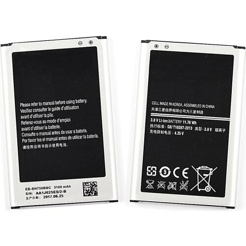 Authentic Battery EB-BN750BBC/BBE for Samsung GALAXY Note 3 mini Note 3 Neo N750 N7505 N7502 Mobile phone Replacement Battery