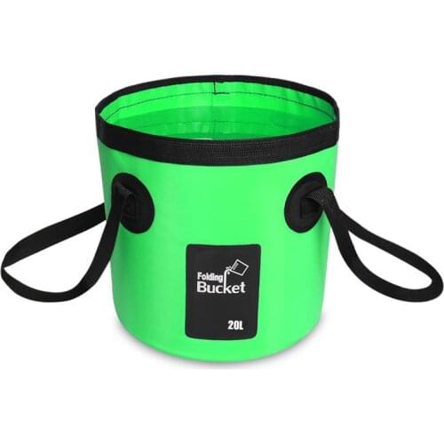 Outdoor Collapsible Bucket Portable Folding Fishing Bucket Water Container for Hiking, Traveling 12L/20L 6 Colors